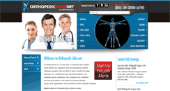 Desktop Screenshot of orthopedicjobs.net