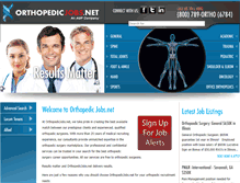 Tablet Screenshot of orthopedicjobs.net